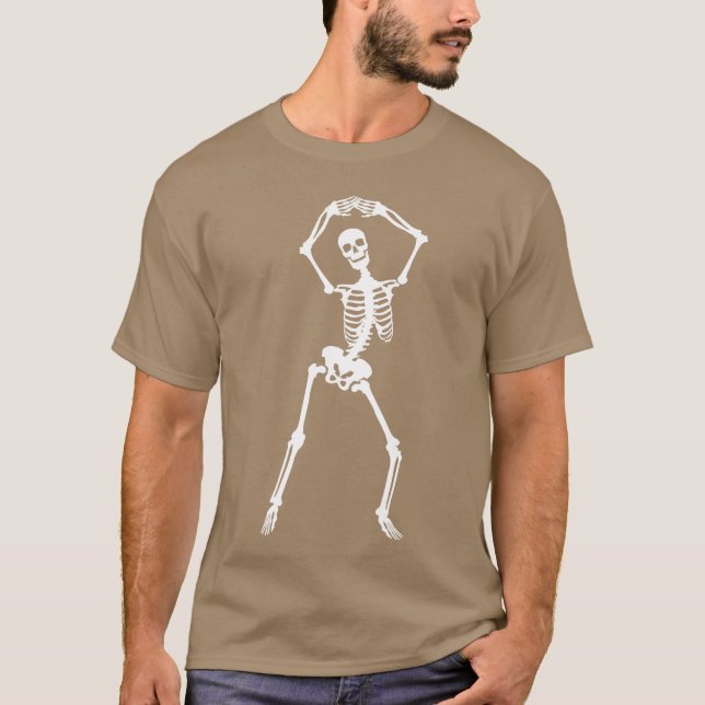 Skelett Kärlek söt skelett vän T Shirt (Framsida)