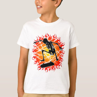 skelett- kickflip t shirt