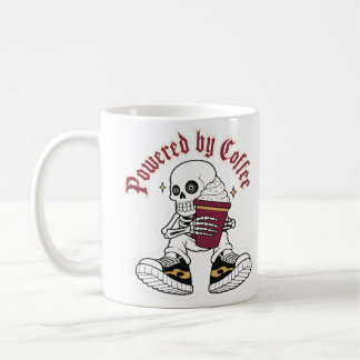 Skelett Koffeinmissbrukare Kaffemugg