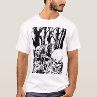 skelett- krig tee shirt