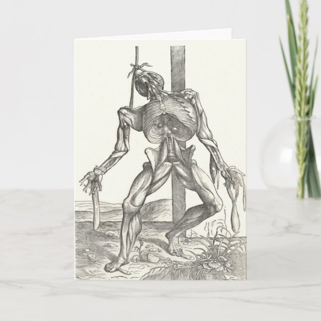 Skelett- läkarundersökning för Cadaverlikanatomi Kort (Framsida)