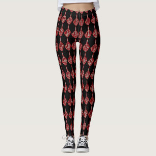 Skelett- långfingermönster leggings