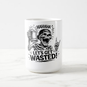 Skelett: Låt oss bli slukade av fyllan Kaffemugg
