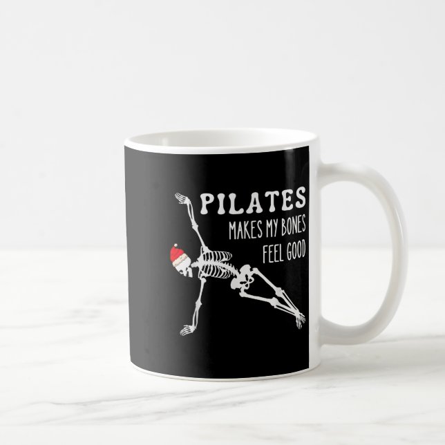 Skelett Lates får mina ben att må bra Meditation Kaffemugg (Höger)