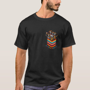 Skelett Mariachi-orkester Serape-ficka Cinco De Ma T Shirt