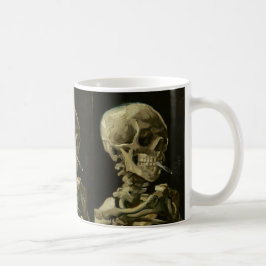 Skelett med cigaretten av Van Gogh Kaffemugg