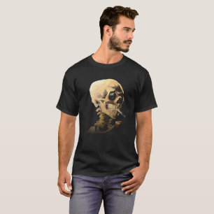 Skelett med den brinna cigaretten - Van Gogh Tee Shirt