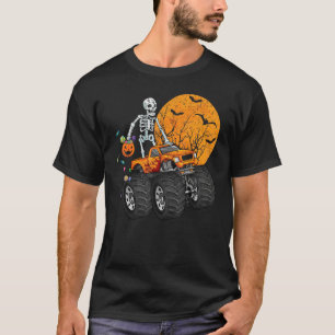 Skelett Monster Truck Moon Candy Småbarn Pojkar Ha T Shirt