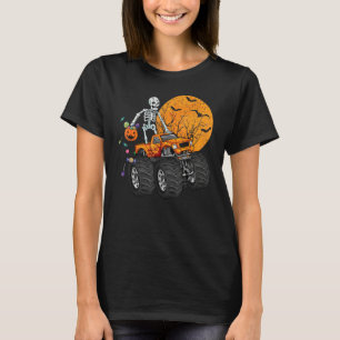 Skelett Monster Truck Moon Godis Småpojkar Hal T Shirt