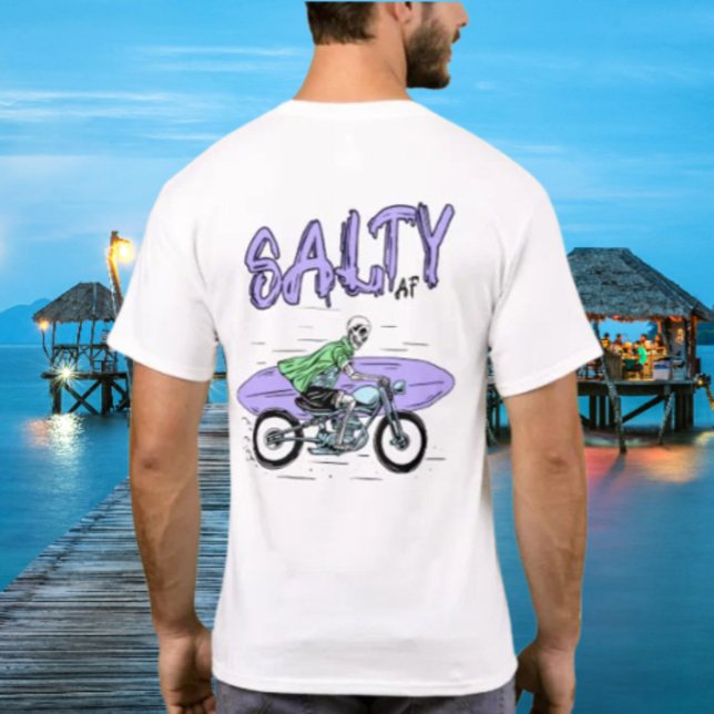 Skelett Motorcykel av Salty AF T Shirt (Skapare uppladdad)