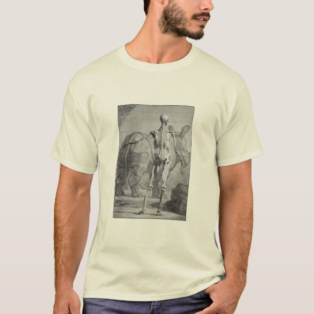 Skelett & noshörning t-shirt (Framsida)