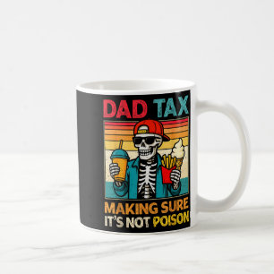 Skelett pappa skatt som ser till att inte förgifta kaffemugg