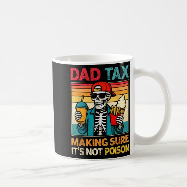 Skelett pappa skatt som ser till att inte förgifta kaffemugg (Höger)
