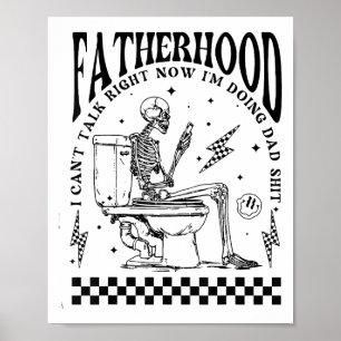 Skelett Pappaledighet Jag Kan Inte Prata Nu Gör Ja Poster