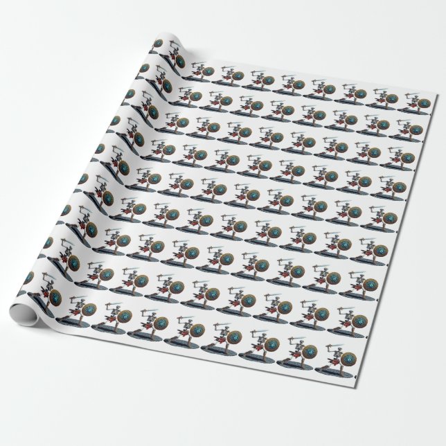 skelett presentpapper (Utrullad)