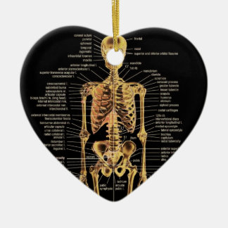 Skelett- prydnad julgransprydnad keramik