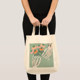 Skelett Pumpa Bouquet Halloween Tygkasse