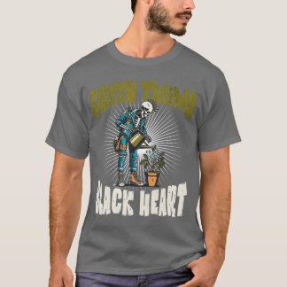 Skelett Punk Rock Trädgårdsmästare Halloween Trädg T Shirt