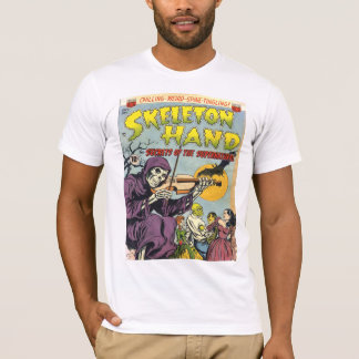SKELETT RÄCKER den kalla vintagehumorboken täcker T-shirt