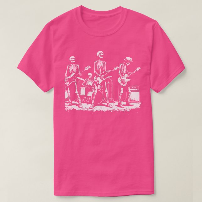 skelett rock and roll t shirt (Design framsida)