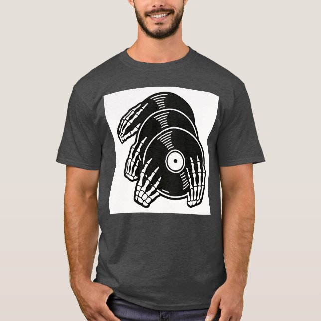 Skelett Rock vän T Shirt (Framsida)