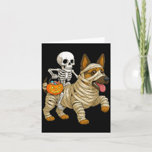 Skelett ryttare Mummy tysk schäferhund Kort