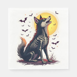 Skelett Shiba Skrik Pappersservett