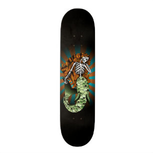 Skelett Sjöröding Old School Skateboard Bräda 21,6 Cm