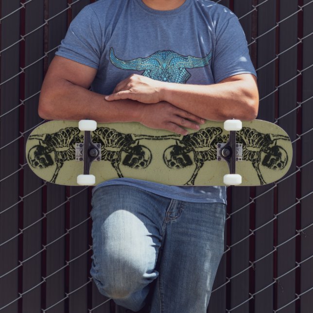 Skelett skateboard! skateboard bräda 20,5 cm (Utomhus 3)