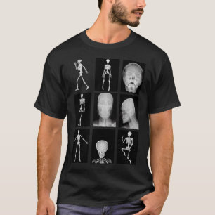skelett Skull Human Body XRAYS anatomi Kollage T Shirt