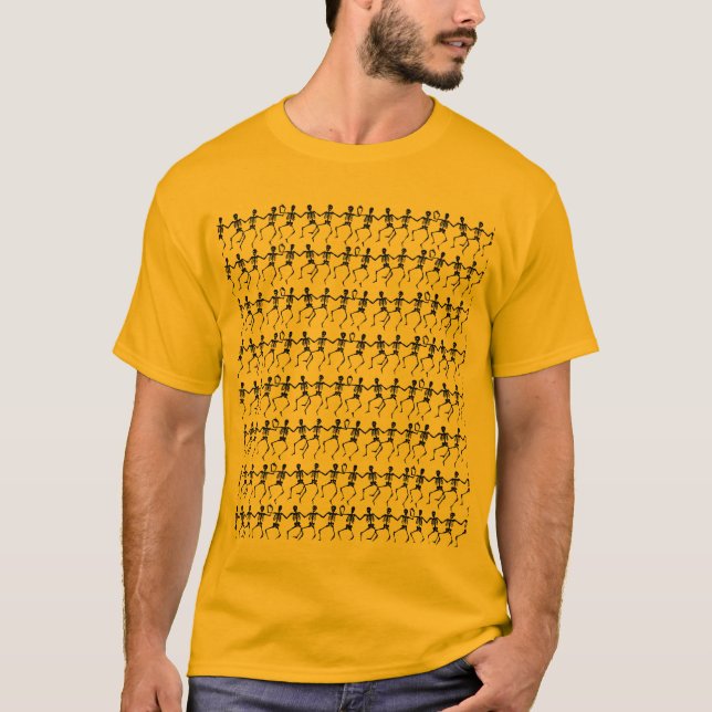 skelett-sparka-fodra t-shirt (Framsida)