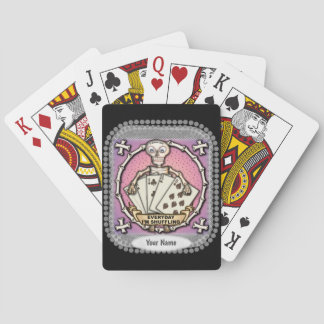 Skelett Spelare poker spelkort
