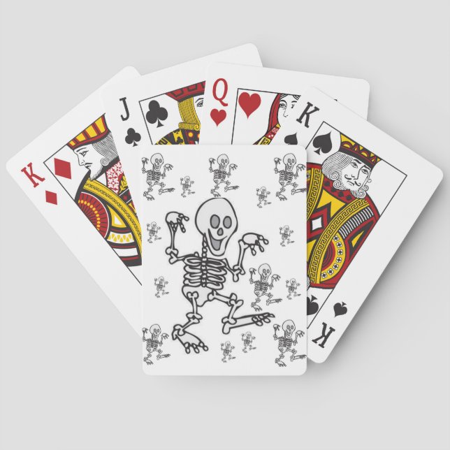 Skelett spelkortlek spelkort (Baksidan)