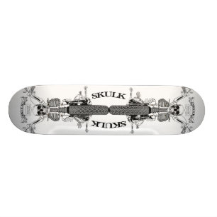 SKELETT - SPÖKERYTTARESKATEBOARD MINI SKATEBOARD BRÄDA 18,7 CM