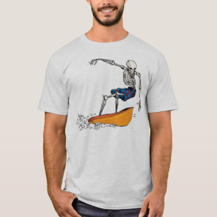 Skelett- surfareDudeT-tröja Tee