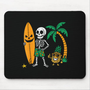 Skelett Surfing Halloween Surfar Kostym Hawaiian Musmatta