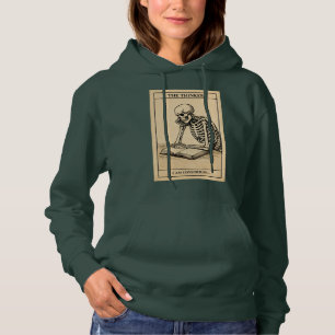 Skelett Tänkare Illustration T Shirt