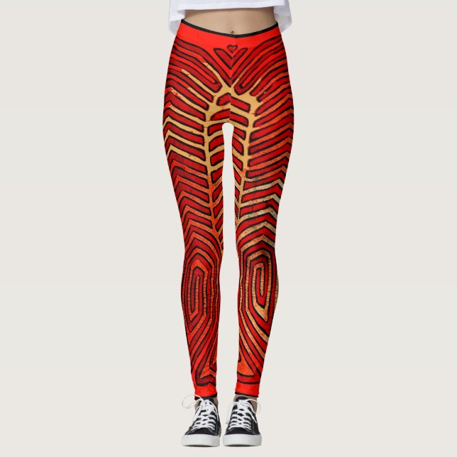 Skelett-träningsleggings Leggings (Framsida)
