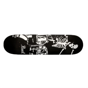 skelett trumskate mini skateboard bräda 18,5 cm