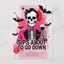 Skelett Vin Halloween