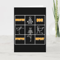 Skelett Yoga Halloween Roligt Andas Boo Stretch 