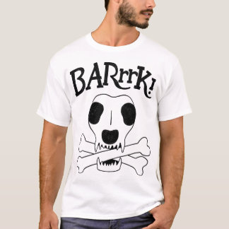 Skelettanatomin hos en Pirat Hund T Shirt