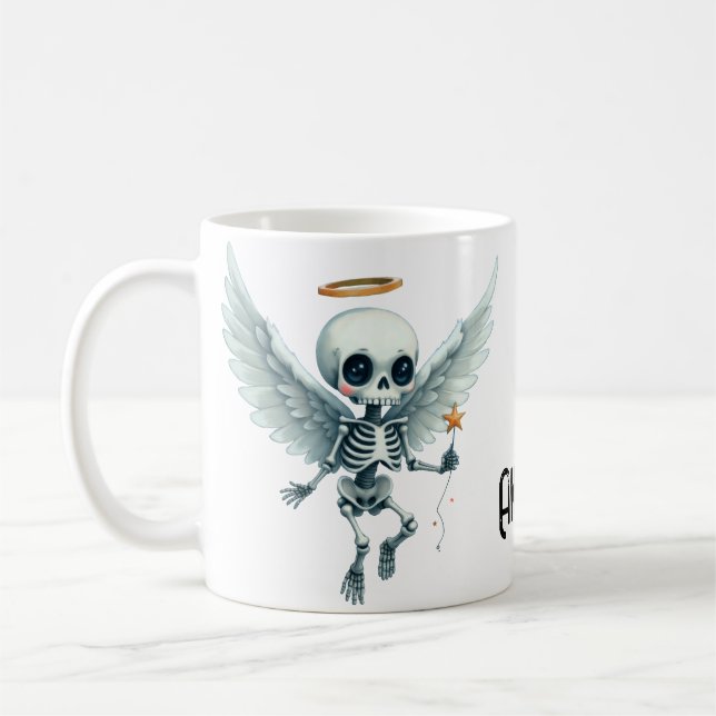 Skelettängel – Livets ljusa sida efter döden.  Kaffemugg (Vänster)
