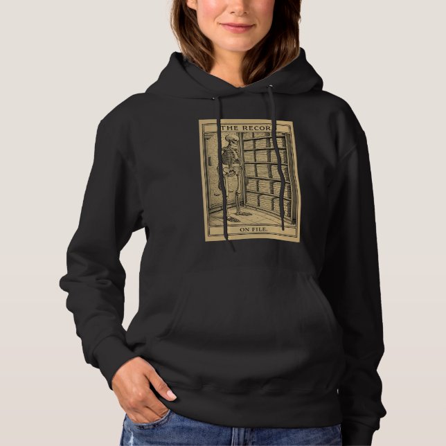 Skelettarkivillustration Vintagejournal T Shirt (Framsida)