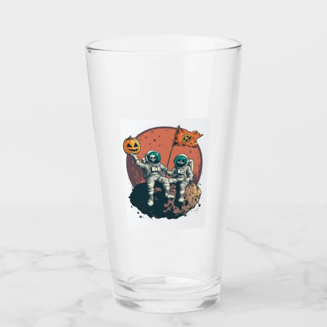 Skelettastronautbesättning Glaskopp (Framsida)
