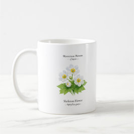 Skelettblomma i ett krus – Diphylleia grayi Kaffemugg