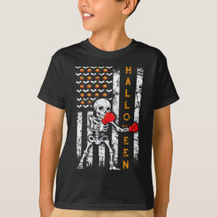 Skelettboxning Halloween boxare Kickboxning MMA US T Shirt