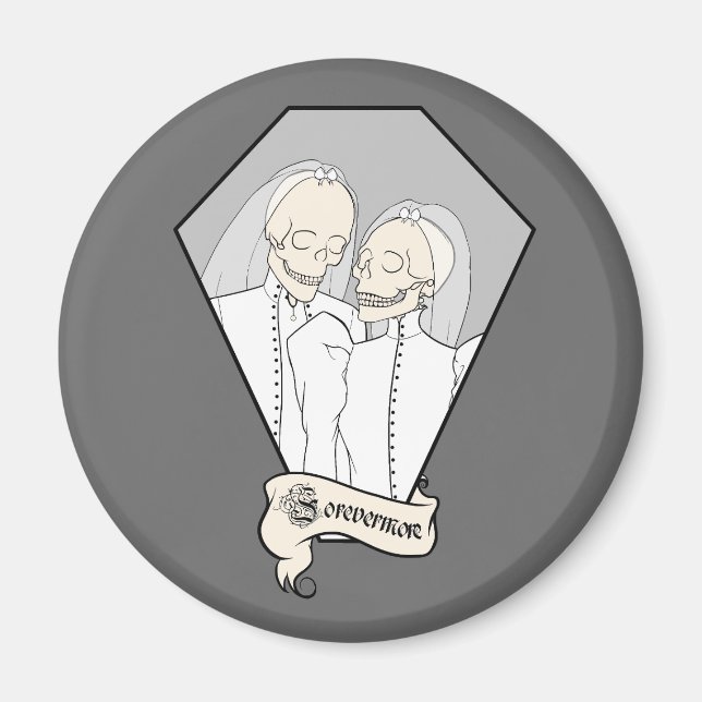 Skelettbrudar Magnet (Framsidan)