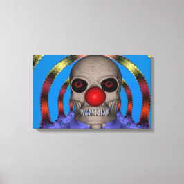Skelettclown Canvastryck