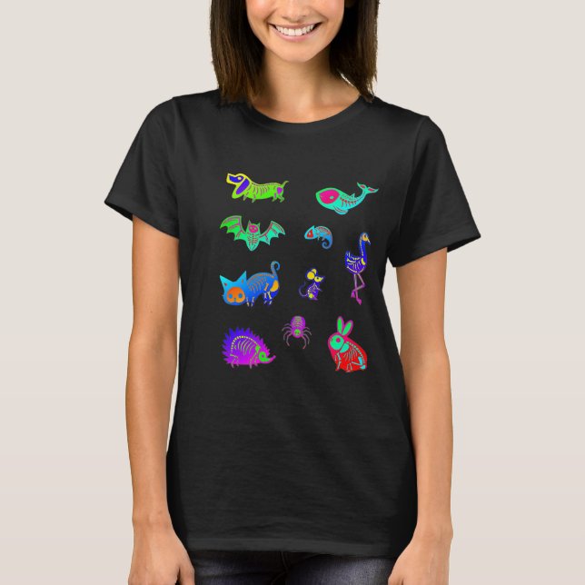 Skelettdjurspack Funky T Shirt (Framsida)